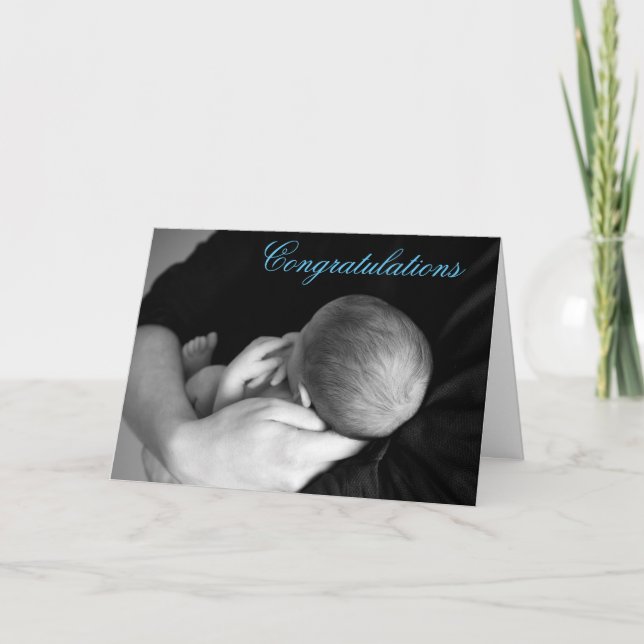 Félicitations pour votre carte de bébé garçon (Devant)