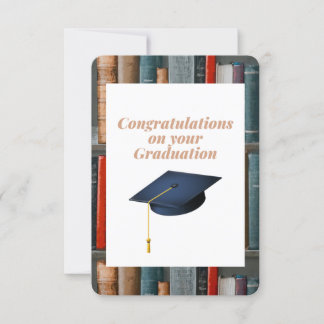Félicitations pour votre carte de Graduation.