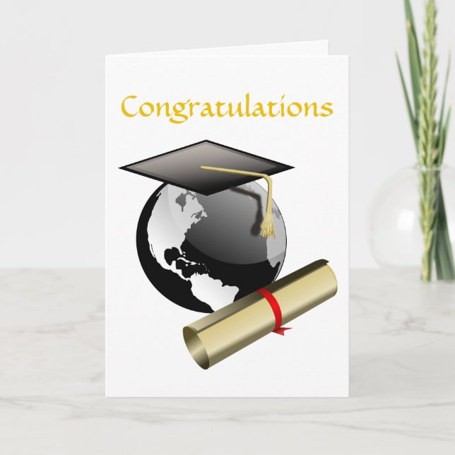 Félicitations pour votre carte de réussite (Devant)