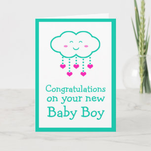 Félicitations pour votre carte de voeux pour bébé