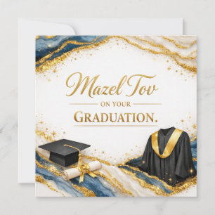 Félicitations pour votre diplôme   Or Bleu