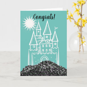 Félicitations pour votre nouveau château carte de 