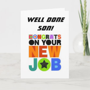 *FÉLICITATIONS POUR VOTRE NOUVEAU POSTE* CARTE POU