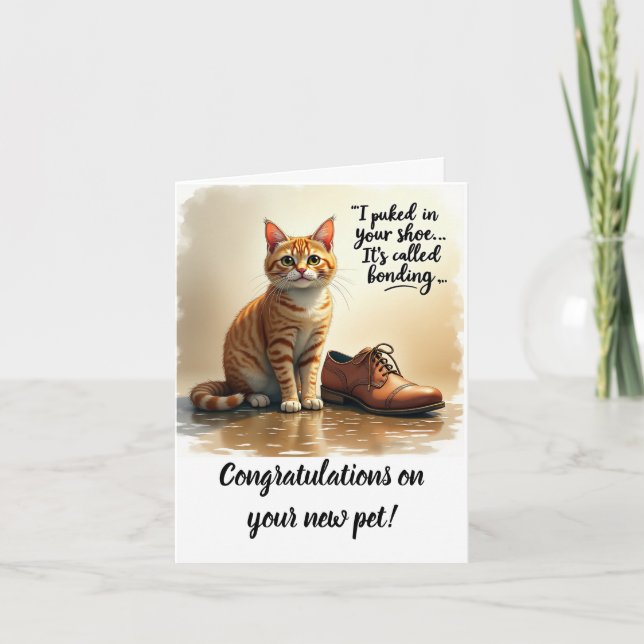 Félicitations pour votre nouvelle carte d'animal d (Devant)
