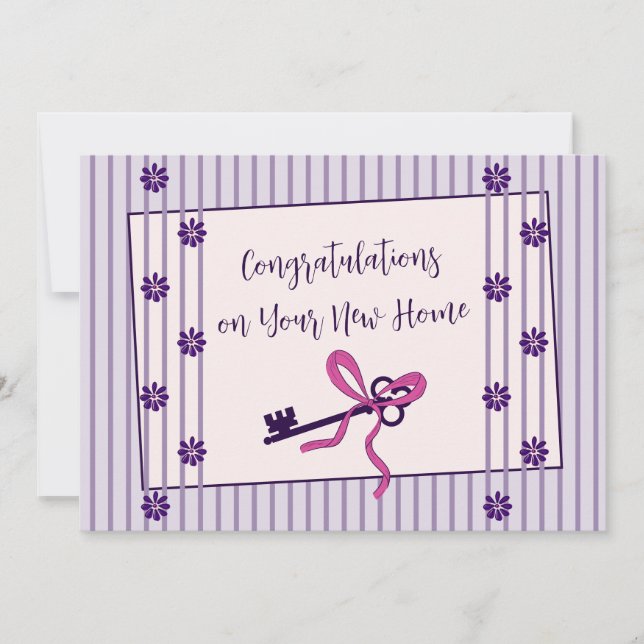 Félicitations pour votre nouvelle carte d'appartem (Devant)