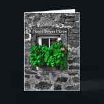 Félicitations pour votre nouvelle carte de visite<br><div class="desc">Félicitations pour votre nouvelle carte maison, Home Sweet Home, noir et blanc avec des fleurs pop couleur. Souhaite leur nouvelle maison pour vos amis ou votre famille. Une carte unique pour tout dire. Message sur la carte : Sous ce toit, Que le bonheur abonde, Que le rire et la joie,...</div>