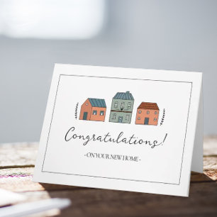 Félicitations pour votre nouvelle maison