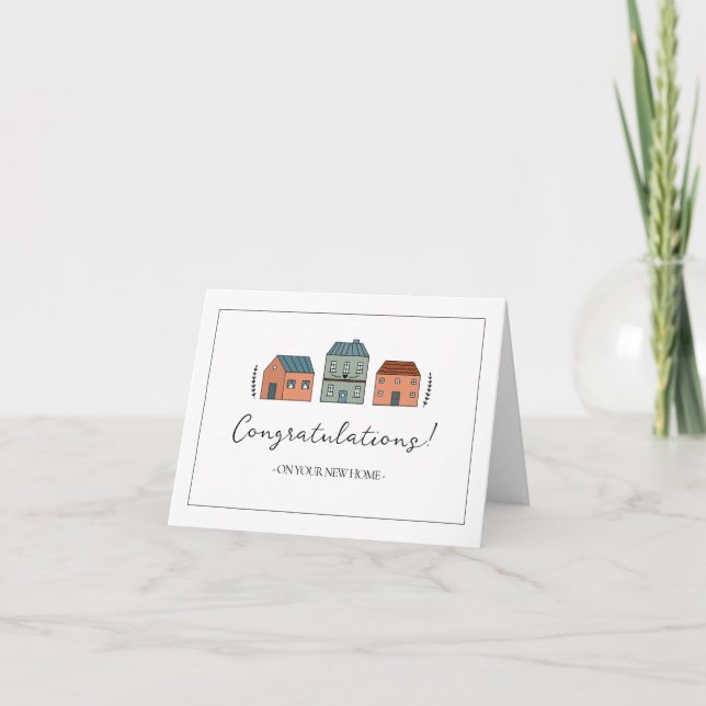 Félicitations pour votre nouvelle maison (Devant)
