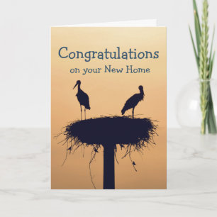 Félicitations pour votre nouvelle maison Carte d'o