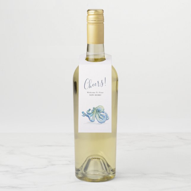 Félicitations pour votre nouvelle maison Étiquette (Sur bouteille)