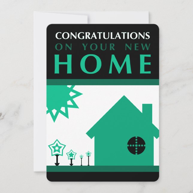 félicitations pour votre nouvelle maison (formes v (Devant)