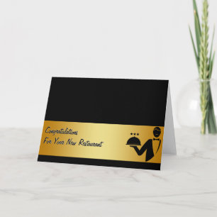 Félicitations Restaurant Nouveau Carte de visite