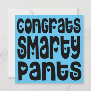 Félicitations Smarty Pantalons Texte Coeurs Examen