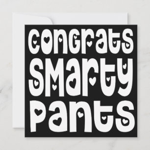 Félicitations Smarty Pantalons Texte Coeurs Examen