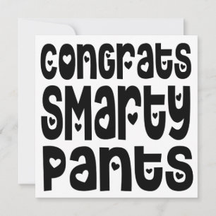 Félicitations Smarty Pantalons Texte Coeurs Grad E