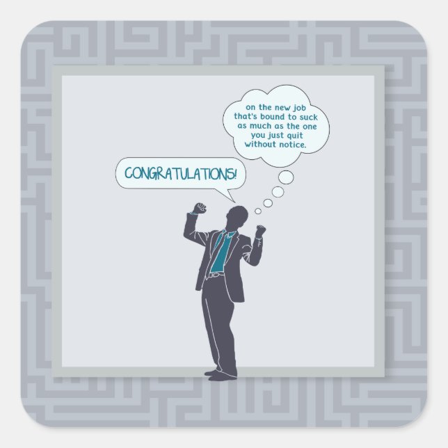 Félicitations sur vos nouveaux autocollants du (Devant)