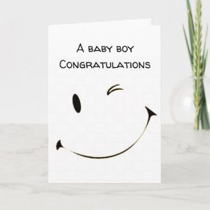 ***FÉLICITATIONS** UNE CARTE "BÉBÉ GARÇON"