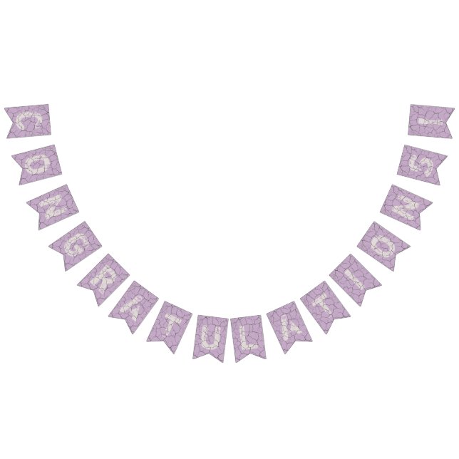 Félicitations violet craqué Drapeaux du Bunple Par (Tout)
