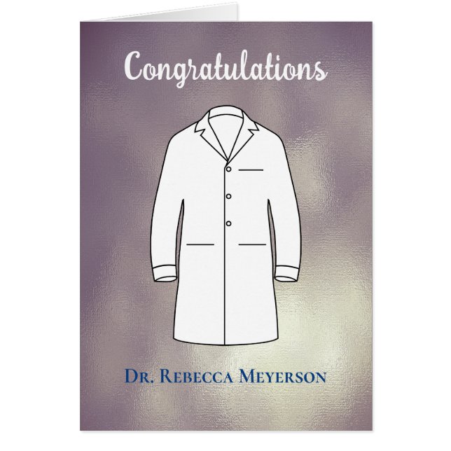 Félicitations White Coat Médicale Doctor (Devant)
