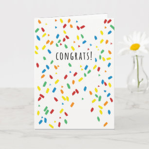 FÉLICITE LA CARTE CONFETTI