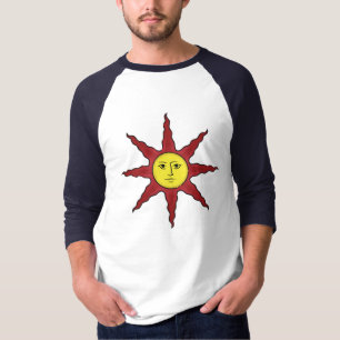Félicitez le T-shirt de douille de Sun 3/4