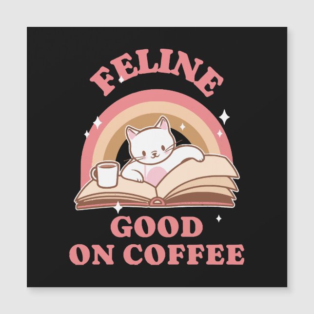 Félin bien sur café (Devant)