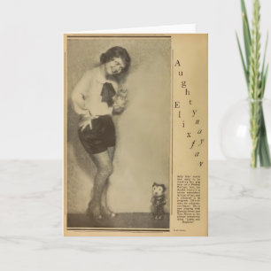 Felix Le Chat avec carte de voeux starlet 1930