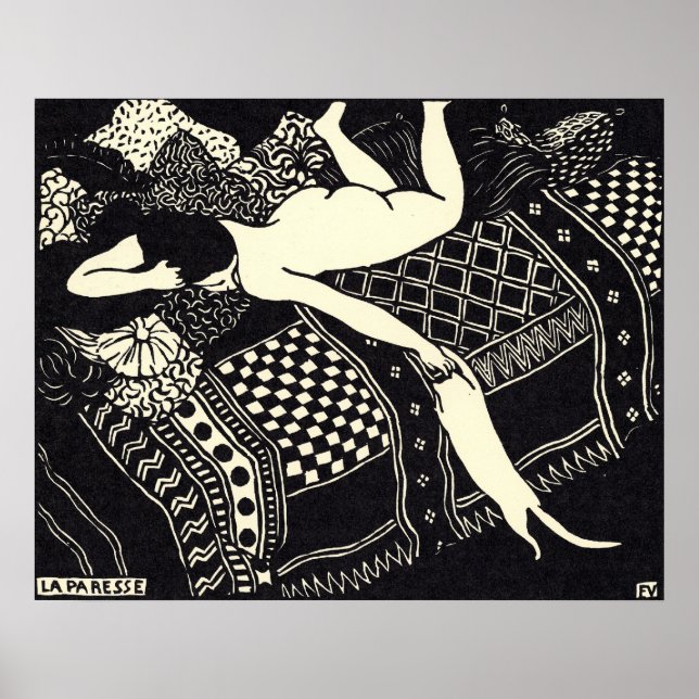 Félix Vallotton - La paresse, 1896 Poster (Devant)