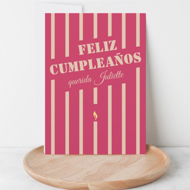 Feliz cumpleaños carte de voeux d'anniversaire esp (Créateur téléchargé)