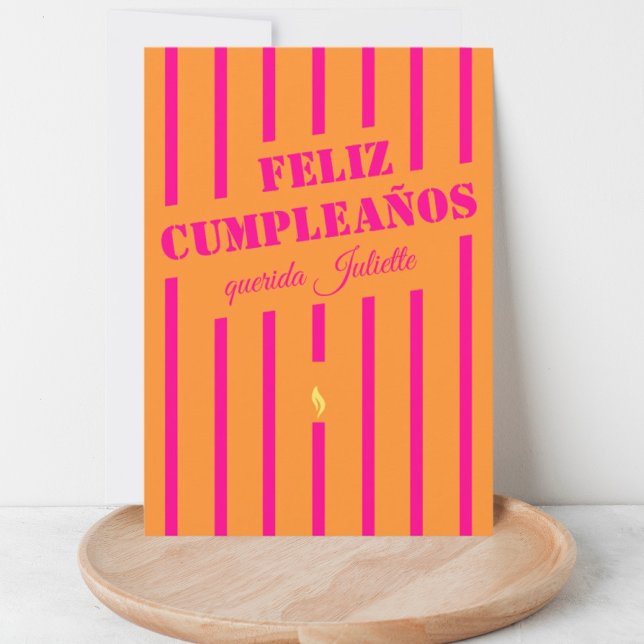 Feliz cumpleaños carte de voeux d'anniversaire esp (Créateur téléchargé)