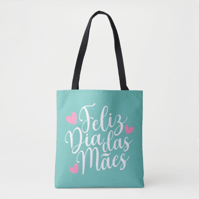 Feliz Dia Das Mães Bonne Fête des Mères| Sac fourr (Devant)