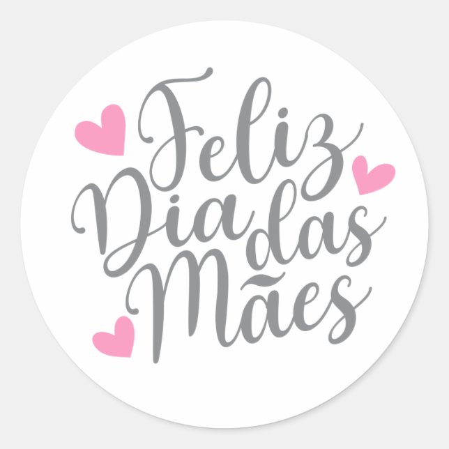 Feliz Dia Das Mães Bonne Fête des Mères | Sticker (Devant)
