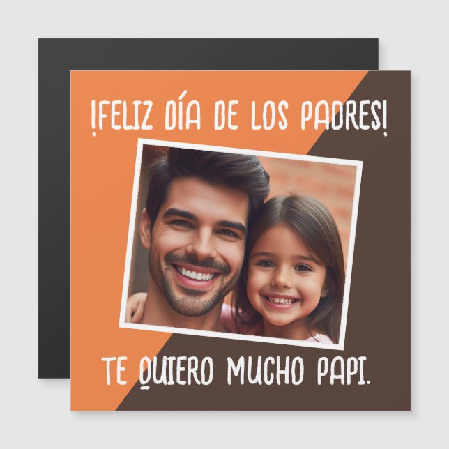 Feliz Día De Los Padres Con Foto Regalo (Devant / Derrière)