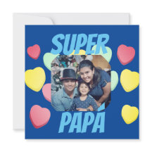 Feliz día del Padre Super Papá espagnol