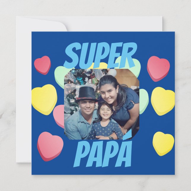 Feliz día del Padre Super Papá espagnol (Devant)