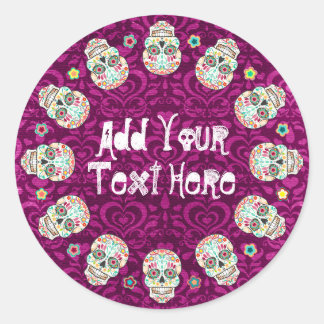 Feliz Muertos - Autocollants Sugar personnalisés