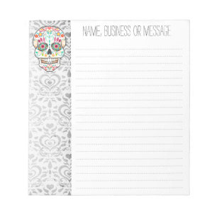 Feliz Muertos - Bloc-notes crâne de sucre personna