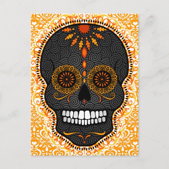Feliz Muertos - Carte postale Happy Sugar Skull (Devant)
