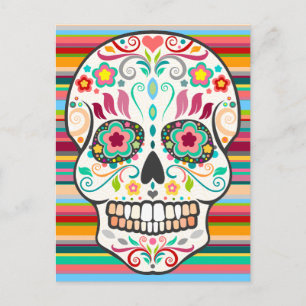Feliz Muertos - Carte postale Happy Sugar Skull