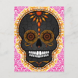 Feliz Muertos - Carte postale Happy Sugar Skull
