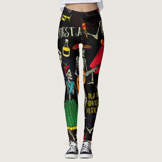 FELIZ MUERTOS Leggings (Devant)