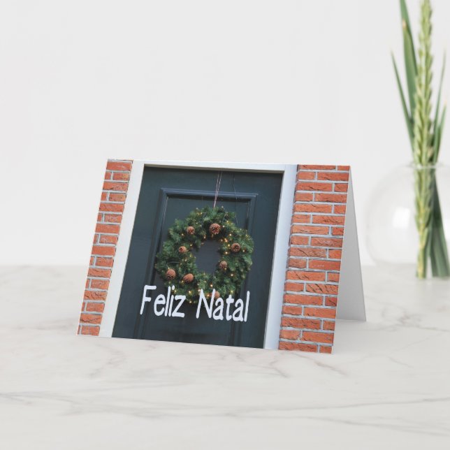 Feliz Natal, Carte de Noël portugaise (Devant)
