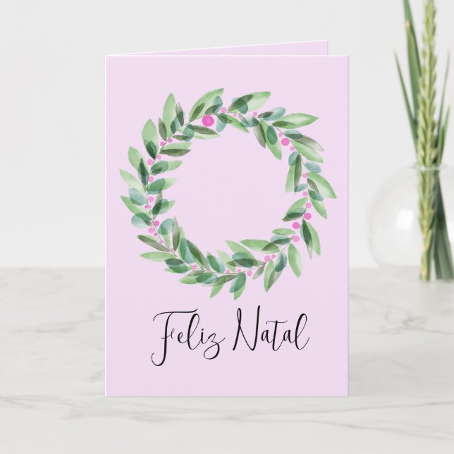 Feliz Natal, Portugais Carte de Noël (Devant)