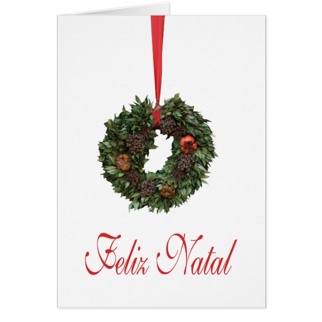 Feliz Natal, Portuguese Christmas card (Devant)