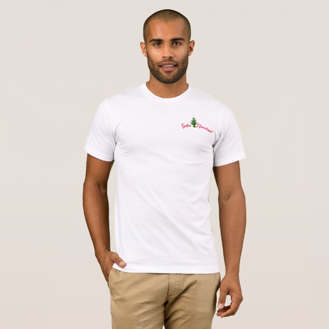 Feliz Navidad ! arbol de navidad T-shirt (Devant entier)