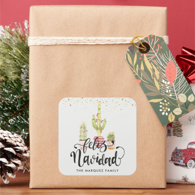 Feliz Navidad | Autocollant de Noël espagnol (vacances)