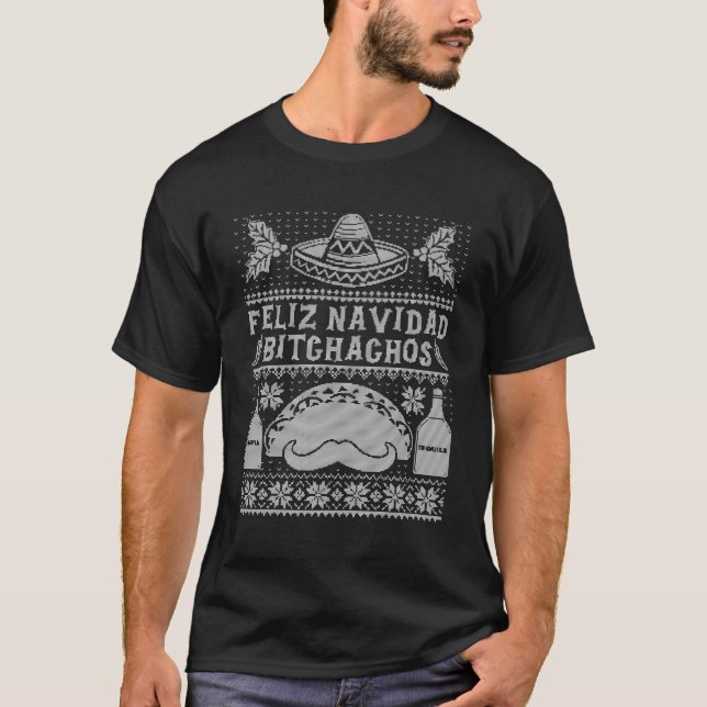 Feliz Navidad Bitchachos Ugly Sweat mexicain Taco (Devant)