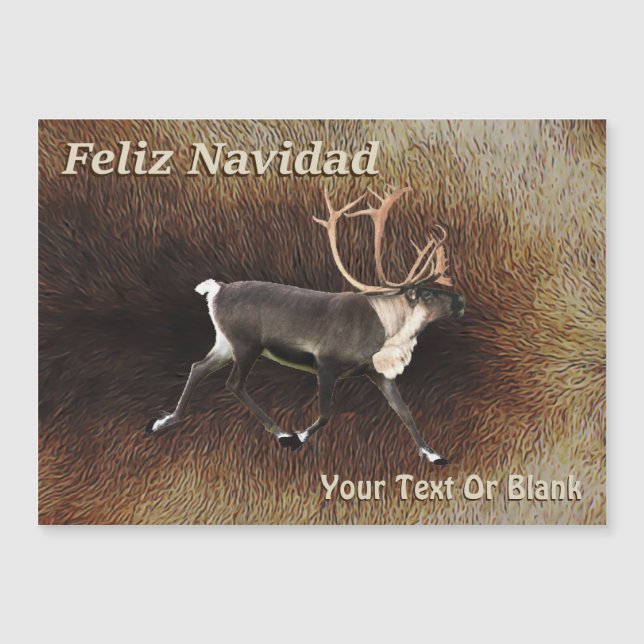 Feliz Navidad - Bull Caribou (Reindeer) (Devant)