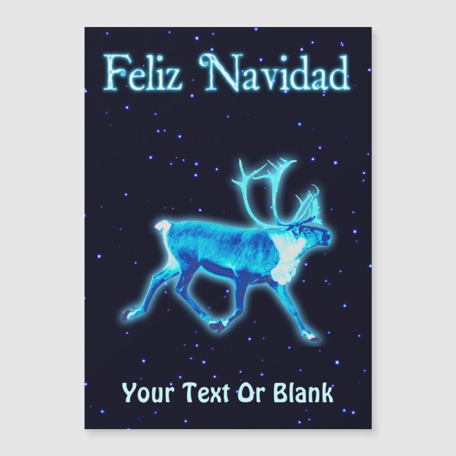 Feliz Navidad - Caribou bleu (Reindeer) (Devant)
