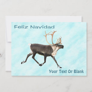 Feliz Navidad - Caribou (Reindeer) Sur Neige